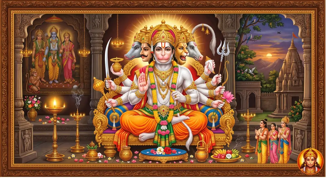 श्री पंचमुखी हनुमान कवच अर्थ सहित गीता प्रेस